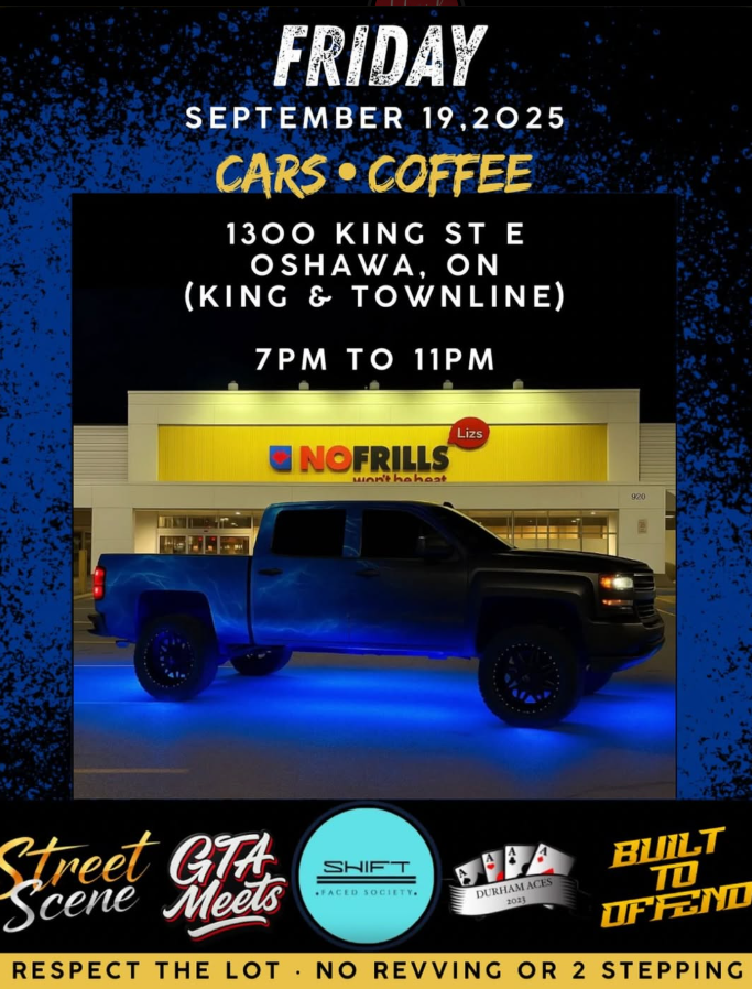 shift.faced.society.2.0 - Cars and Coffee flyer